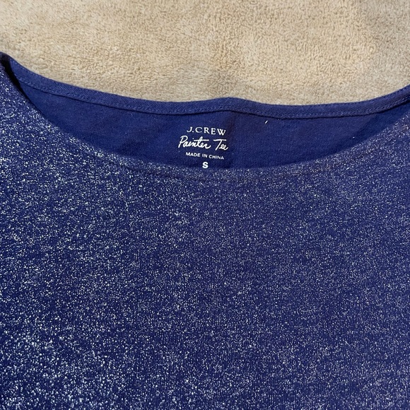 J.Crew Tops| J. Crew Long Sleeve Painter Tee Size S - Navy - Picture 4 of 15